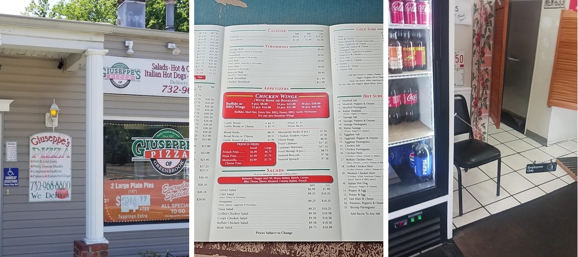 Giuseppe's Pizza-Green Brook Menu